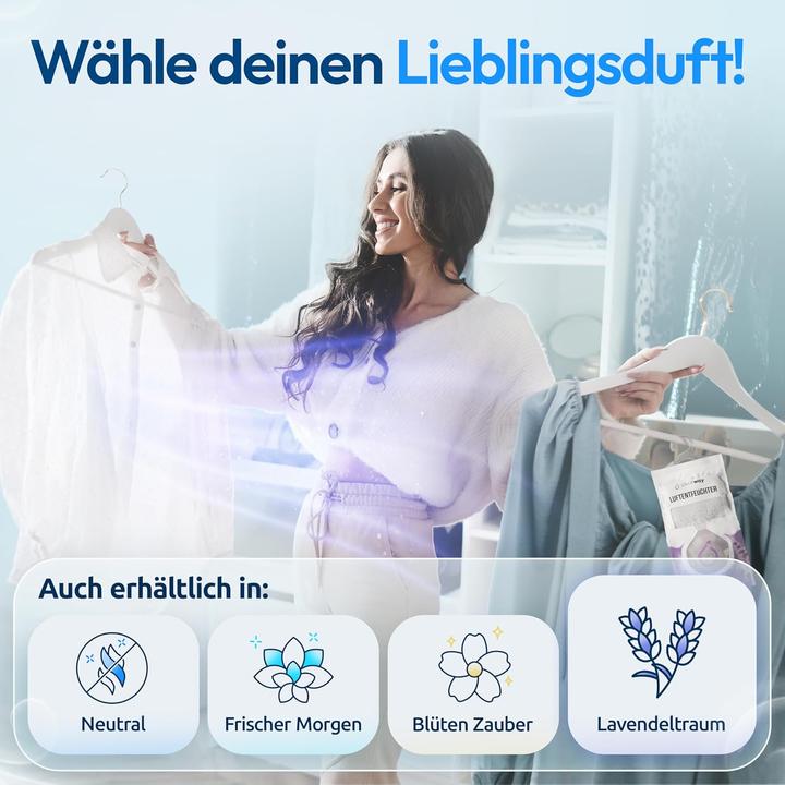 Produktbild Pearway 10 Stück Luftentfeuchter Beutel XL - Lavendeltraum (5 m²)