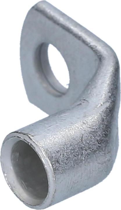Actual product image Kalitec 10 pieces Cembre A5-L6 tubular cable lug 90° angled 25mm² M6 uninsulated tinned copper