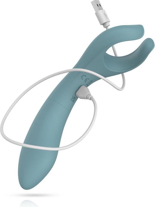 Actual product image Bloom The Peony Couple Vibrator - Green