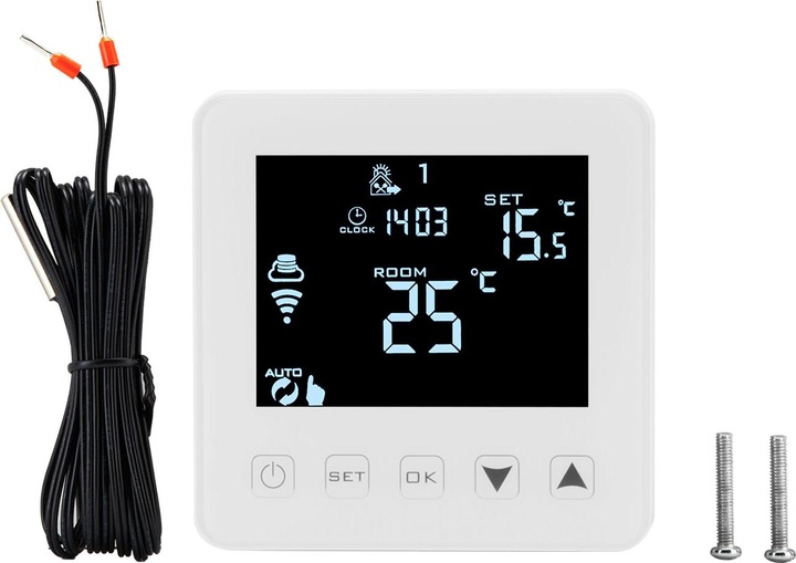 Actual product image Casativo WLAN thermostat for underfloor heating, control via app, Siri, Alexa & GA