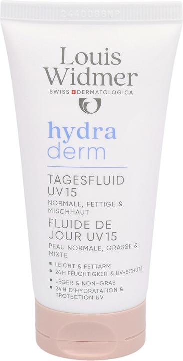 Produktbild Widmer Louis Hydraderm Tagesfluid UV15 ohne Parfum 50 ml (50 ml, Gesichtsfluid, SPF 15)