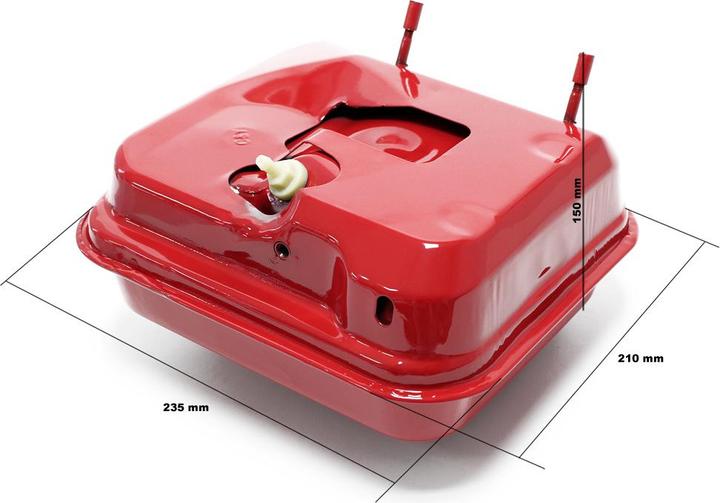 Image du produit Wiltec Pièce détachée Reservoir d'essence rouge pour les moteurs a essence 6,5 CV