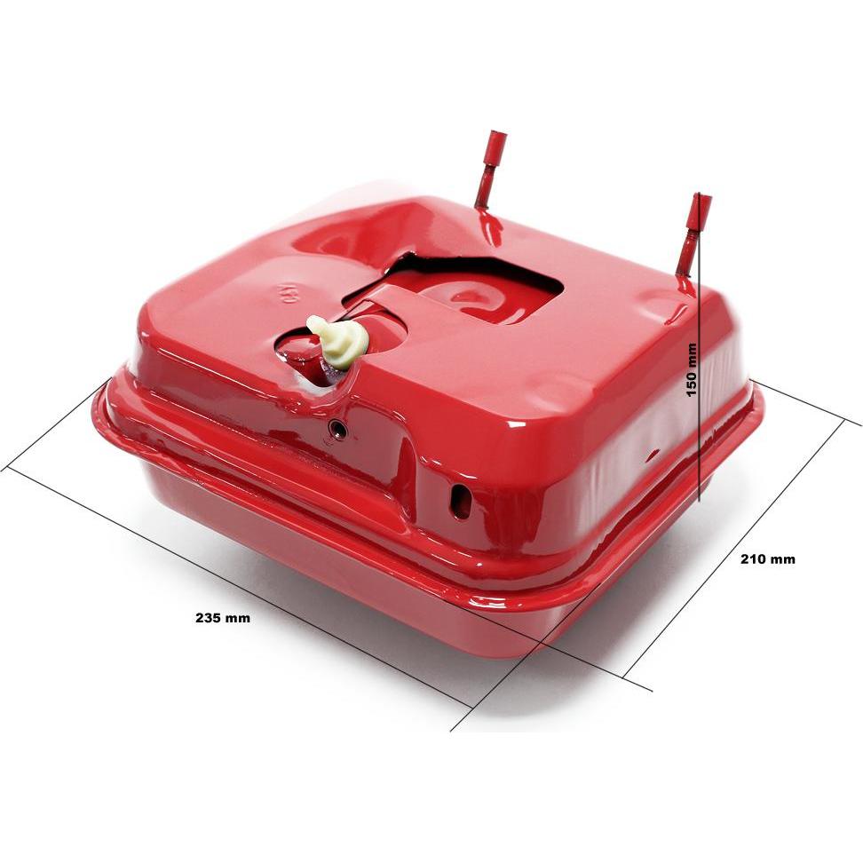 Thumbnail - Wiltec, Zubehör Gartenmaschinen, Benzinmotor 6,5 PS Ersatzteil Benzintank rot Kraftstofftank Tank Benzin