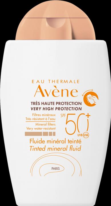 Actual product image Avène Solar fluid mineral tinted SPF50+ (Suntan cream, SPF 50+, 40 ml, 72 g)