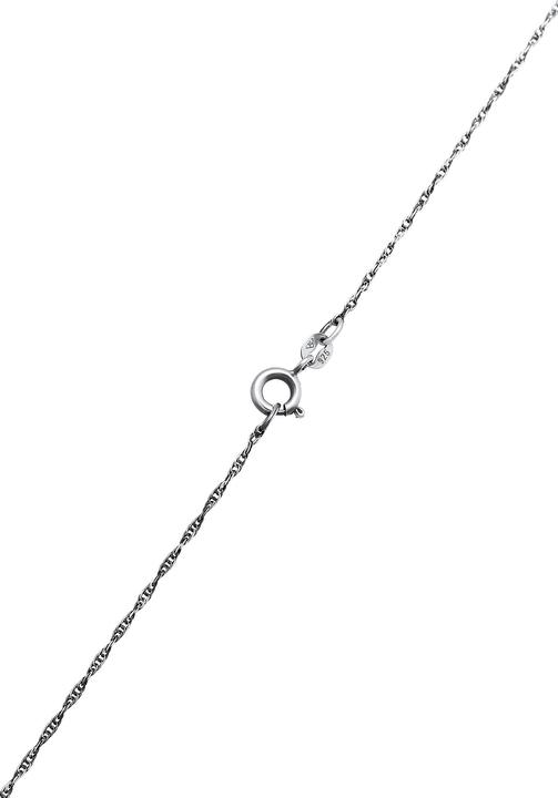 Actual product image Kuzzoi Necklace Peace Peace Sign Figaro Chain 925 Silver (925 sterling silver, 60 cm)
