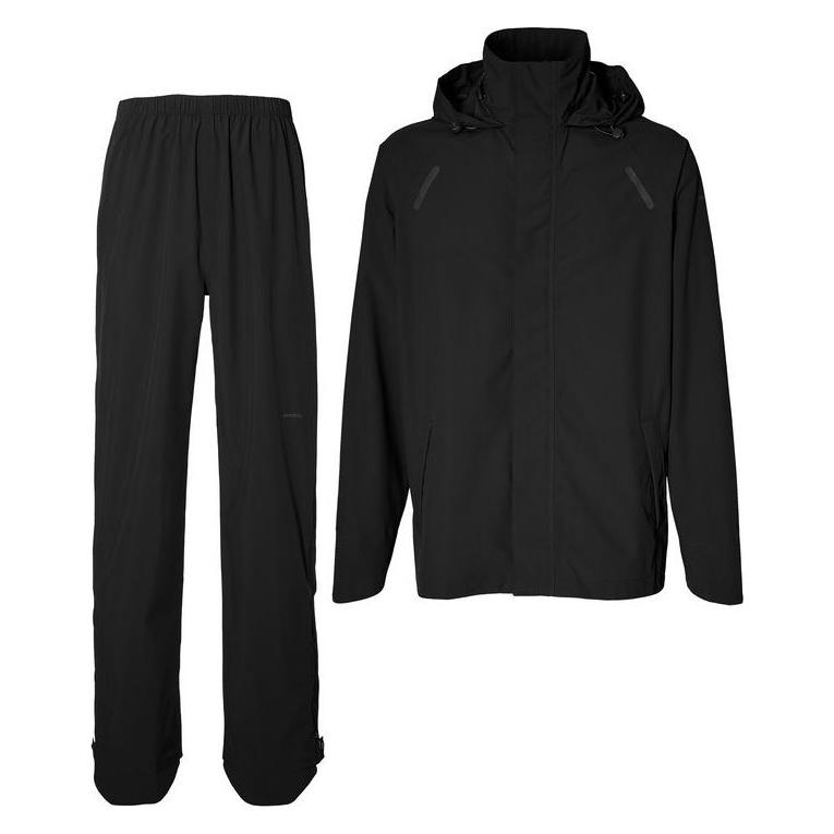 Basil, Damen, Outdoorhose, Hoga Regenanzug Unisex (L), Schwarz