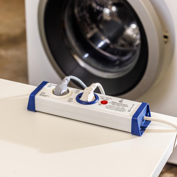 Image du produit Bachmann Bloc multiprise avec protection contre les surcharges, série 8110, 2x (2 x, CEE 7/3, 1.50 m)