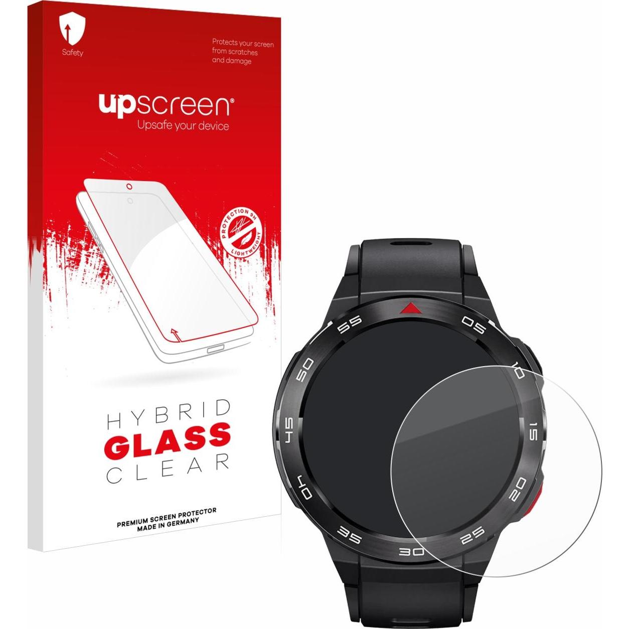 upscreen Schutzglas Schutzfolie Displayschutz Display Schutz Glas Folie klar, Smartwatch Schutzfolie, Transparent