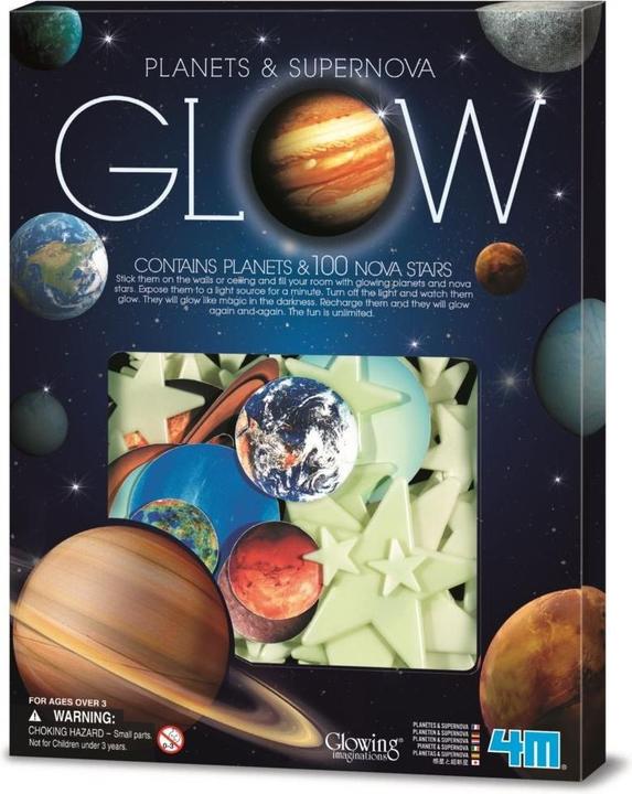 Productafbeelding 4M 4 m Glow in The Dark Planeten en Nova Sterren 20 stuks (27 x 21 x 21 cm)