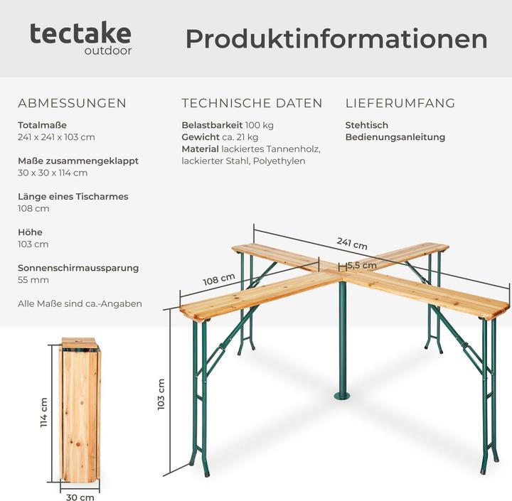 Actual product image tectake Quattro (241 cm)