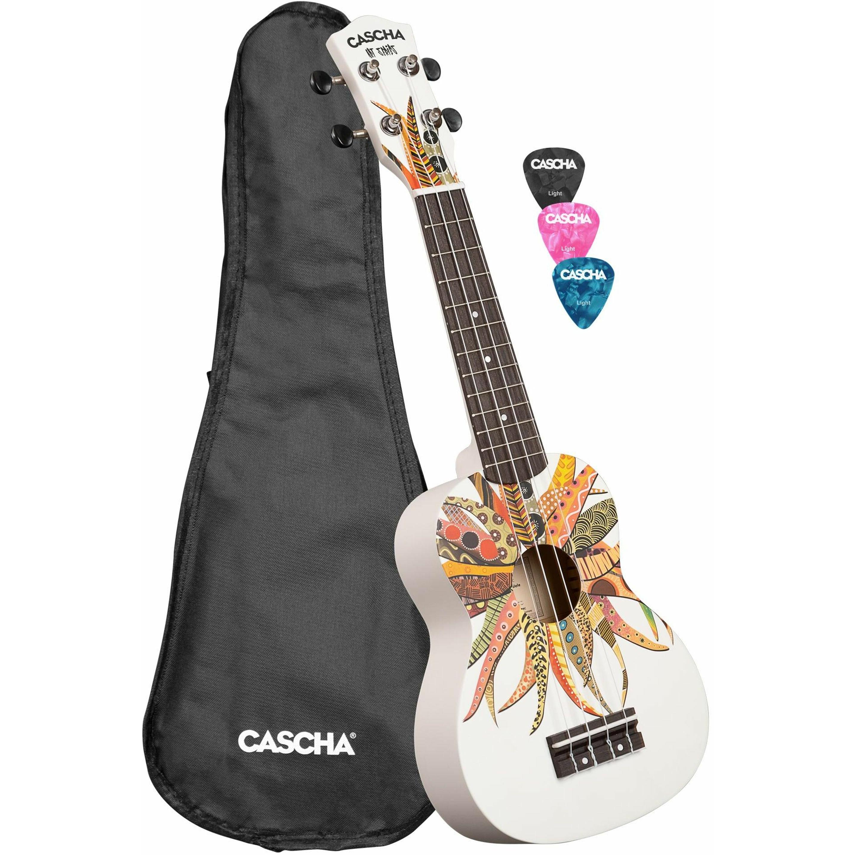 Hage Ukulele Soprano Linden Dreamcatcher (inclusa borsa, 3 plettri) (Soprano), Ukulele