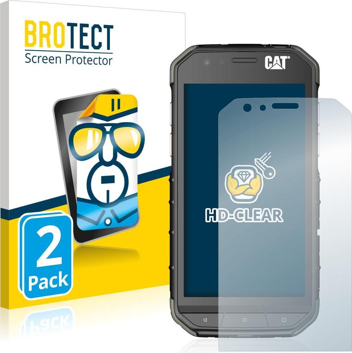 Actual product image BROTECT Screen Protector Clear (2 Piece, CAT S31)