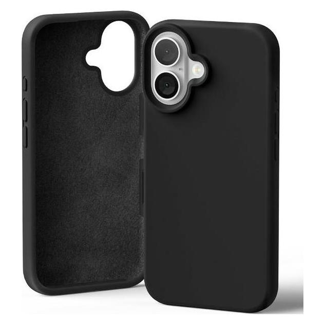 Mercury Nero Silicone Iphone 16 6,1" Czarny/ (Apple Iphone 16), Cover Smartphone,