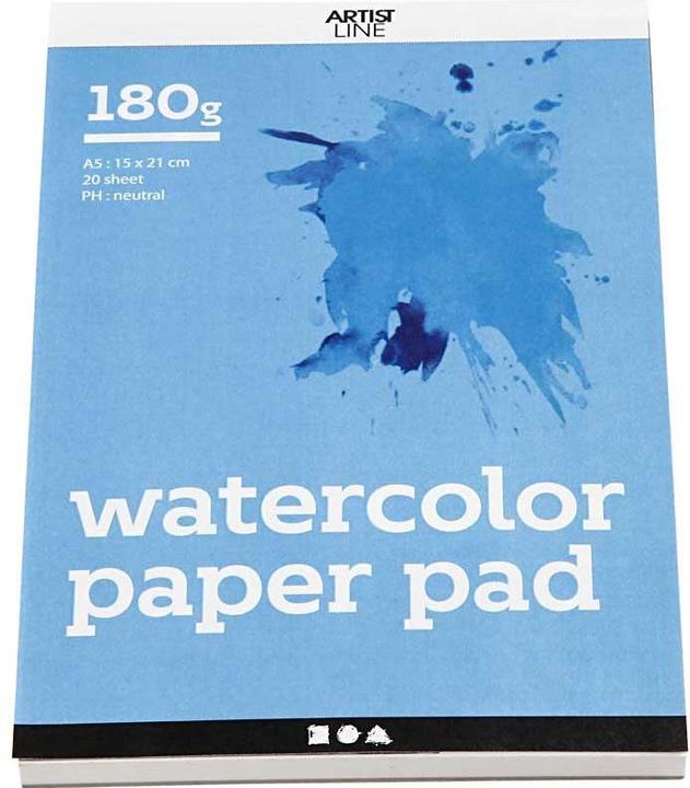 Produktbild Creativ Company Aquarelblok Wit A5 180gr, 20 Vellen (A5)