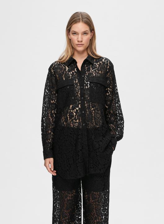 Image du produit Selected Chemise à manches longues en dentelle (38)