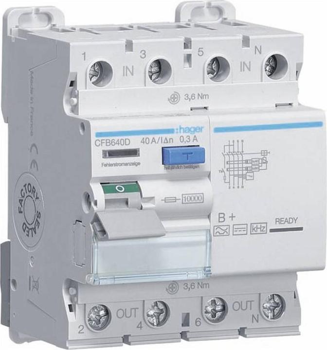 Actual product image Hager Ground fault circuit interrupter