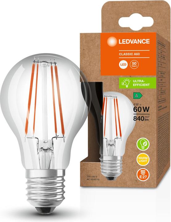 Produktbild Ledvance Led Classic A Energy Efficiency (E27, 840 lm, 1x)