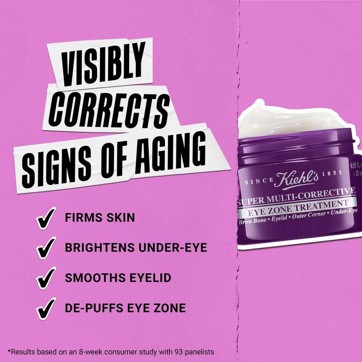 Image du produit Kiehl's Super Multi-Corrective Eye Zone Treatment (Gel pour le soin des yeux, Jour + nuit, 14 ml)