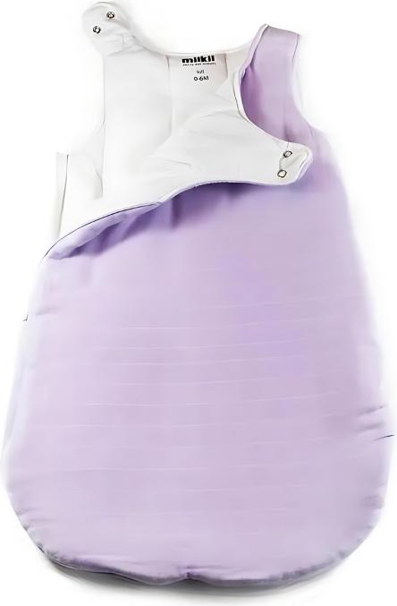 Actual product image Milkii Sleeping bag made of muslin cotton, purple mist, 12-24 months (1.5 TOG, All-season)