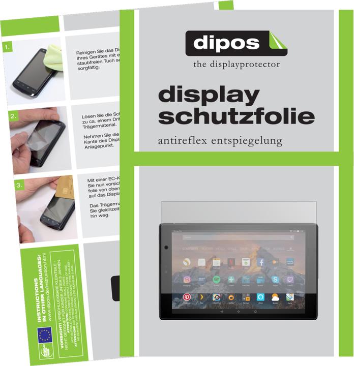 Actual product image Dipos Screen Protector Anti-Glare (2 Piece, Amazon Fire HD 10 2017)
