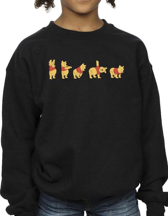 Actual product image Disney Girls Winnie The Pooh Stretching Sweatshirt (128)