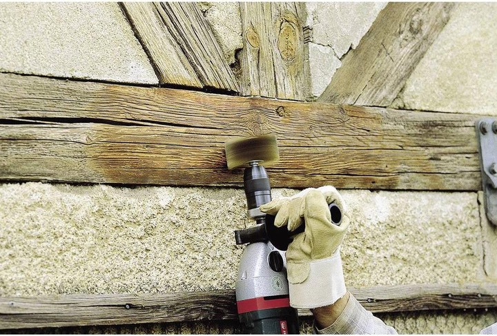 Produktbild wolfcraft Holz-Struktur-Bürste, Ø 80 mm