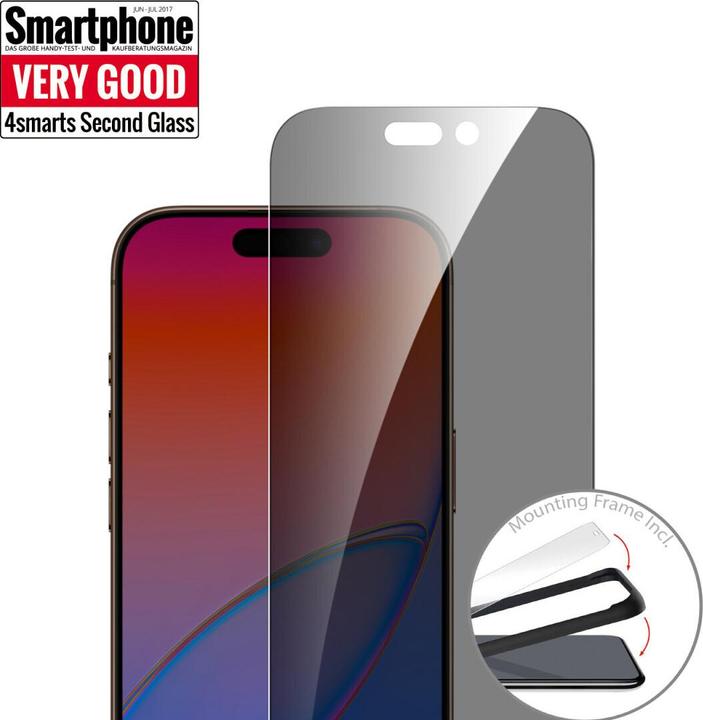 Image du produit 4smarts Second Glass Privacy, Apple, iPhone 17, Transparent, 1 pièce(s) (1 pcs, Apple iPhone 17)
