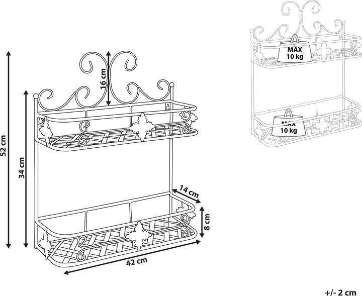 Immagine prodotto Beliani Marayes (42 x 14 x 52 cm)