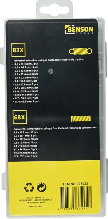 Produktbild Benson Federn-Set 150-teilig