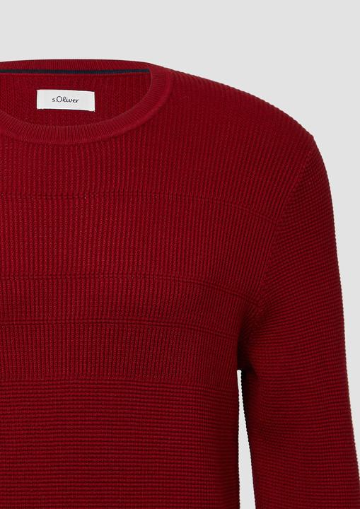 Produktbild s.Oliver Strickpullover Strukturmikx-Pullover aus reiner Baumwolle (M)
