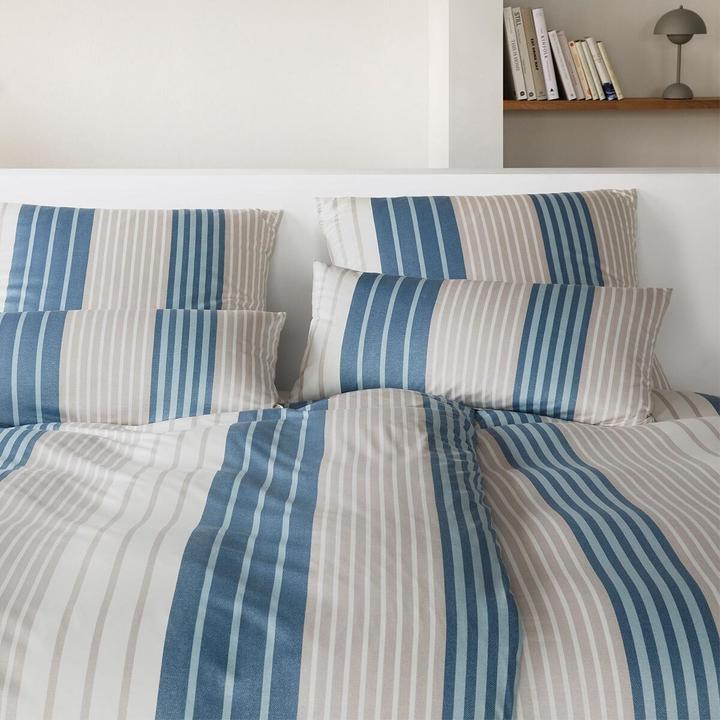 Produktbild Elegante Range dunkelblau (Bettwäsche Set, 155x220 cm + 80x80 cm)