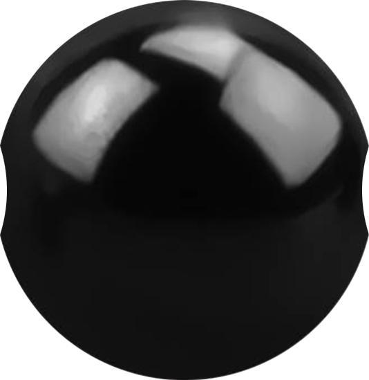 Produktbild Star Piercing Ball Closure Kugel schwarz (ohne Messing, Chirurgenstahl 316L)