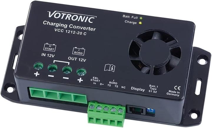 Votronic 3321 VCC 1212-20 C 12V to 12V 20A B2B charging converter (12V, 25 A)