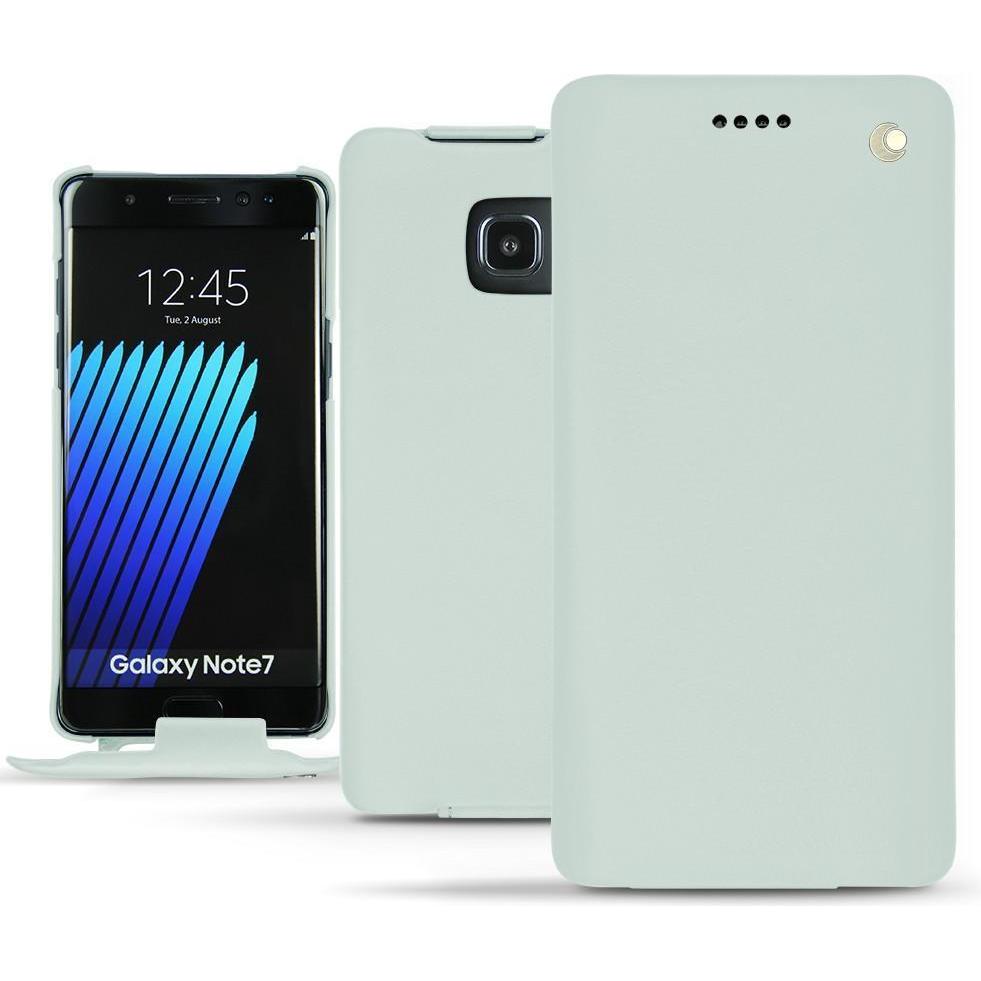 Thumbnail - Noreve Lederschutzhülle vertikal (Samsung Galaxy Note 7), Smartphone Hülle, Blau
