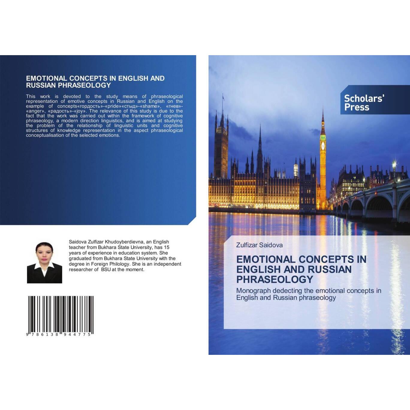 Emotional Concepts In English And Russian Phraseology, Fachbücher von Zulfizar Saidova