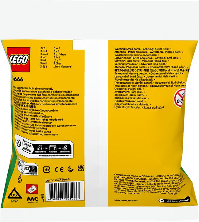 Productafbeelding LEGO 30666 Geschenkset met dieren (30666, LEGO Creator 3-in-1)