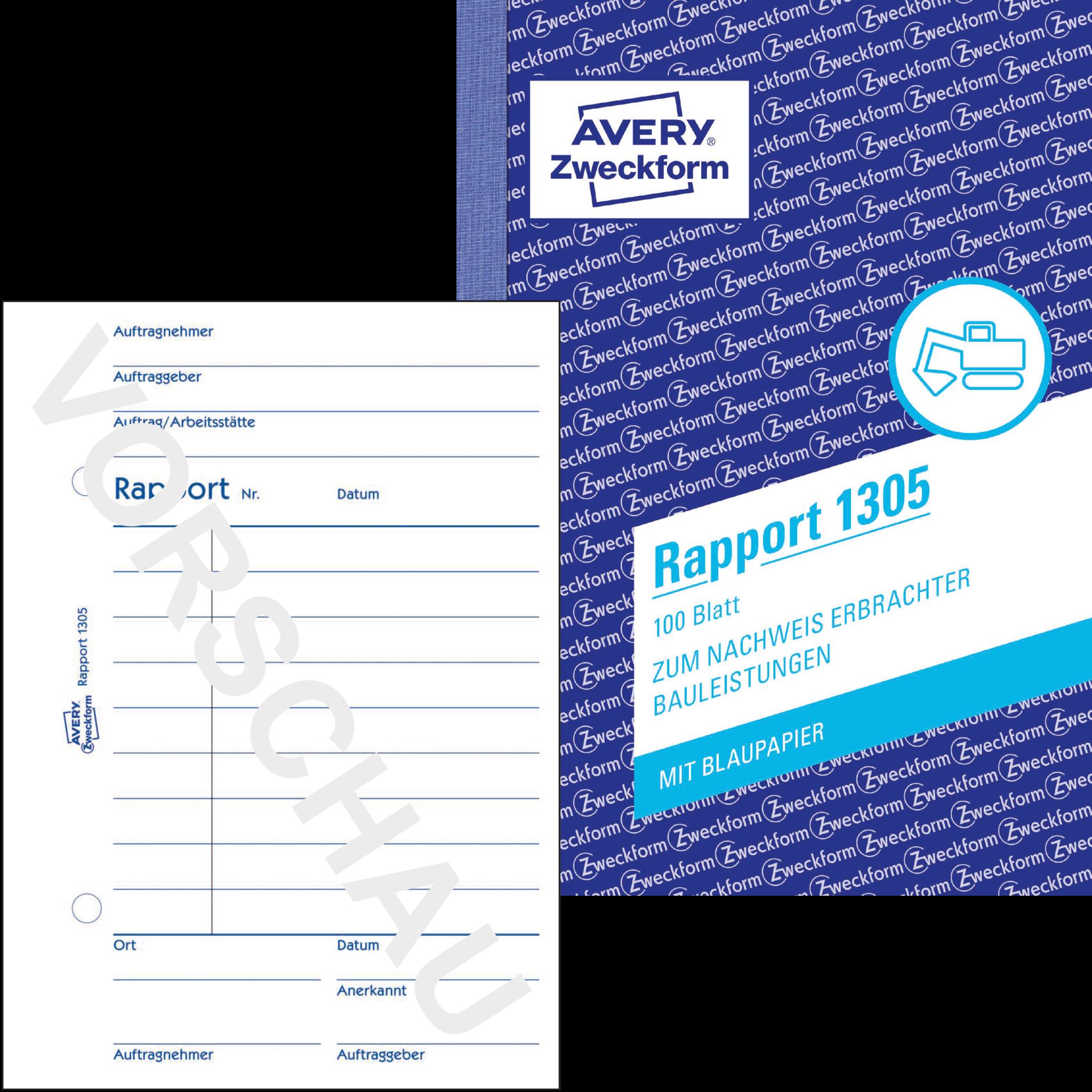 Thumbnail - Avery, Formular, Rapport (100 x)