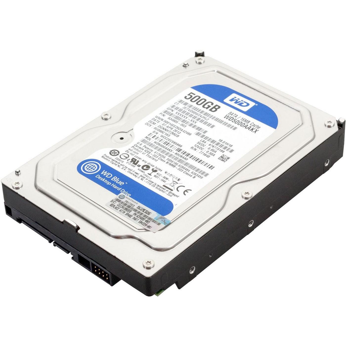 HPE 500GB Hard Drive SATA3 (0.50 TB, 3.5"), Festplatte