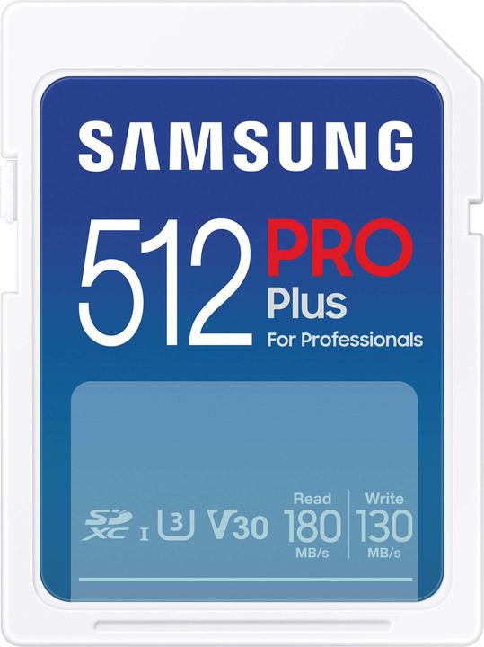 Samsung Pro Plus (SDXC, 512 GB, U3, UHS-I)