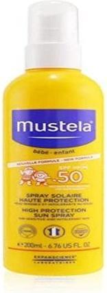 Productafbeelding Mustela Zonnebescherming Zonnespray SPF 50 Spray (Zonnebrandspray, SPF 50, 200 ml, 235 g)