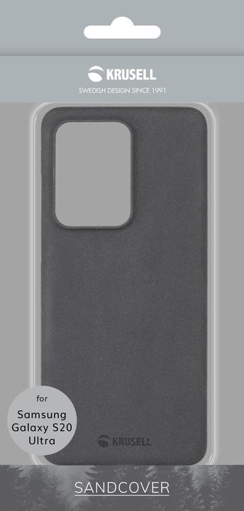 Actual product image Krusell Essentials SandCover Samsung Galaxy S20 Ultra Black (Samsung Galaxy S20 Ultra)