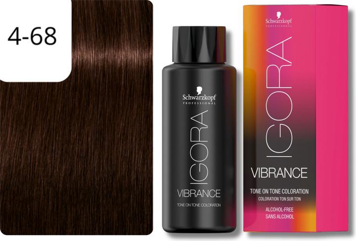 Image du produit Schwarzkopf Professional Teinture pour cheveux IGORA Vibrance NOUVEAU (4-68 brun moyen chocolat rouge chocolat)