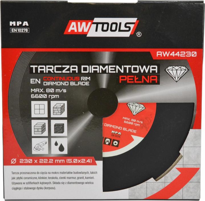 Actual product image Awtools Diagrate dark 250x25.4-22.2 / full