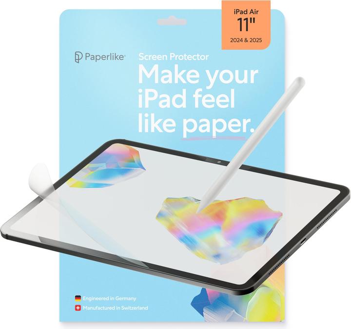Image du produit Paperlike 3 Displayschutzfolie for iPad Air 11 (2024 & 2025) (2 pièce(s), iPad Air 11 2024 (M2), iPad Air 11 2025)