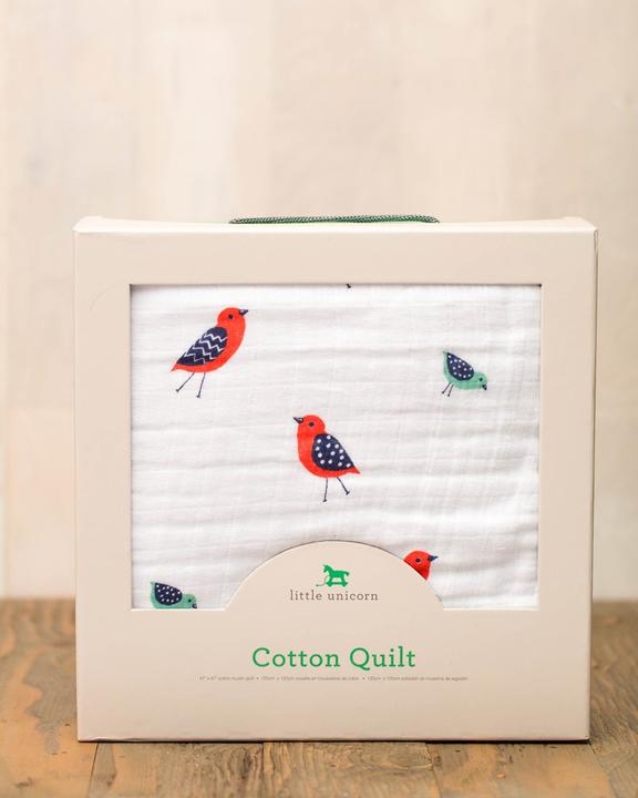 Actual product image little unicorn Cotton Muslin Quilt (120 x 120 cm)