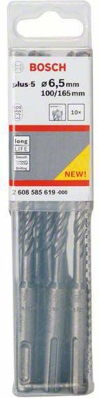 Image du produit Bosch Professional Zubehör Foret marteau SDS plus-5, 6,5 x 100 x 165 mm, pack de 10 (6,5 mm)
