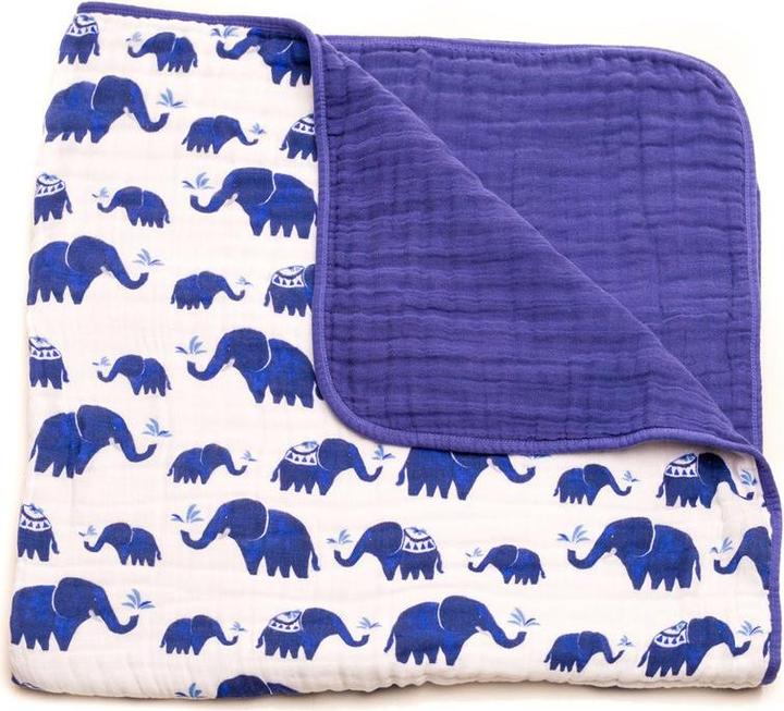 Actual product image little unicorn Cotton Muslin Quilt (120 x 120 cm)