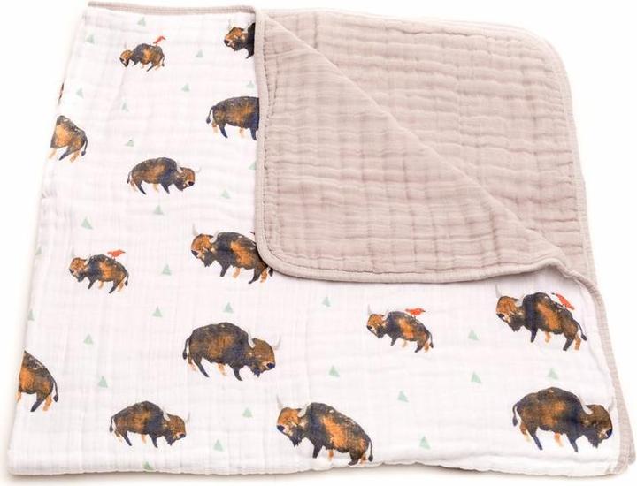 Actual product image little unicorn Cotton Muslin Quilt (120 x 120 cm)