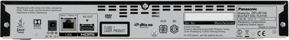 Image du produit Panasonic DP-UB154 (Lecteur Blu-ray)