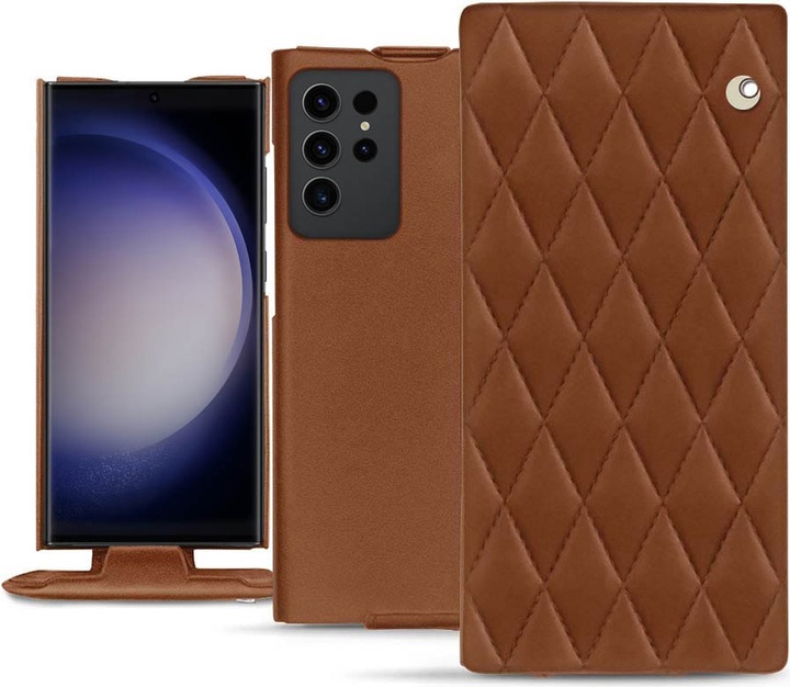 Productafbeelding Noreve Lederen omslag verticaal (Samsung Galaxy S23 Ultra)